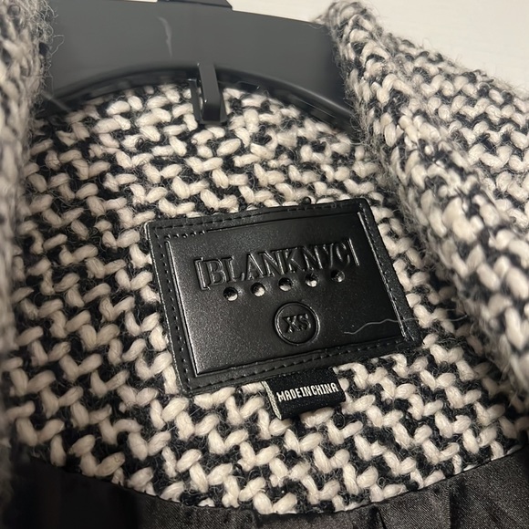 Blank NYC Say Anything Tweed Black & White Jacket - Picture 6 of 7
